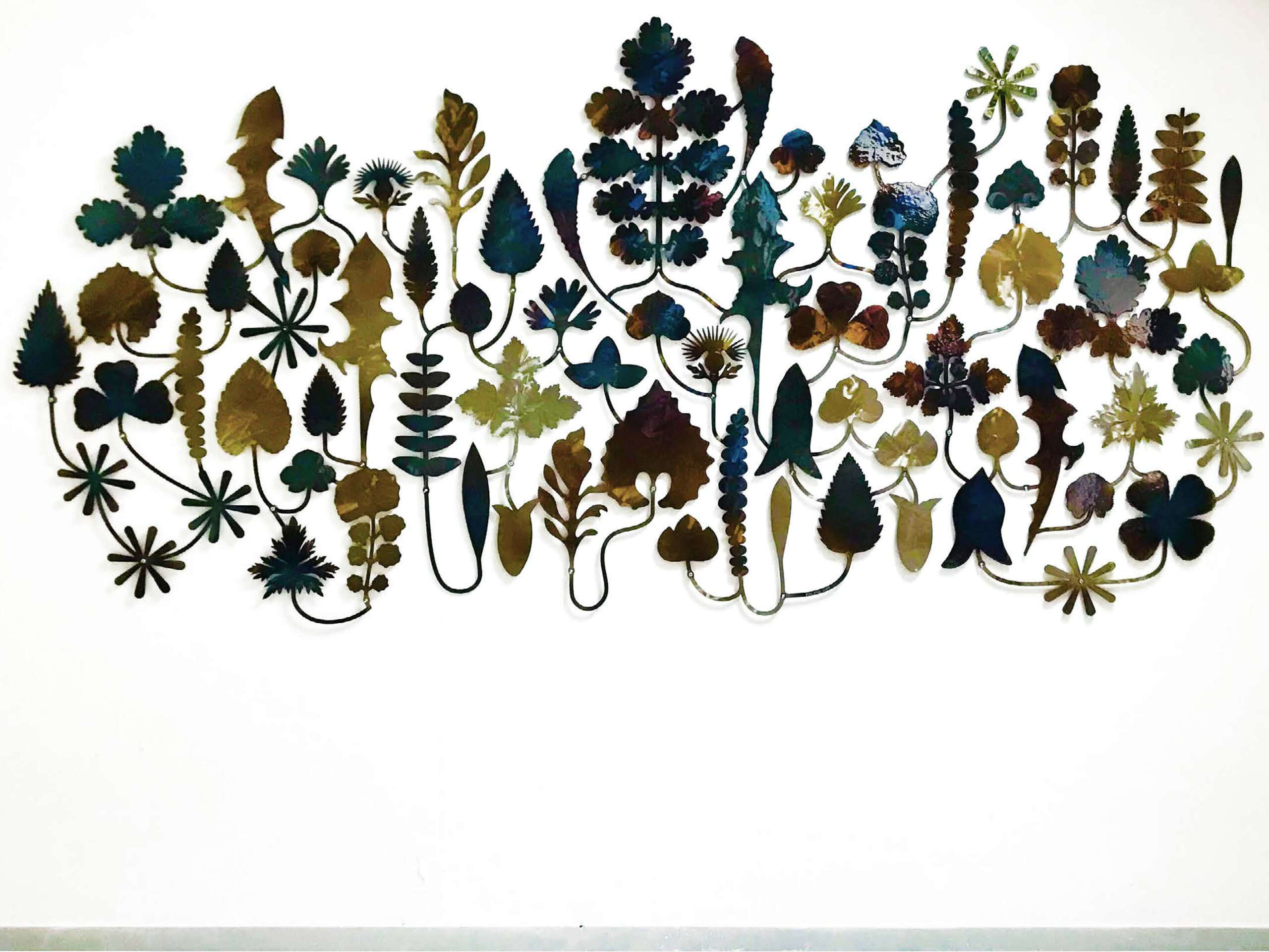 Les indomptables, 295 x 142cm, acier oxydé, 2021