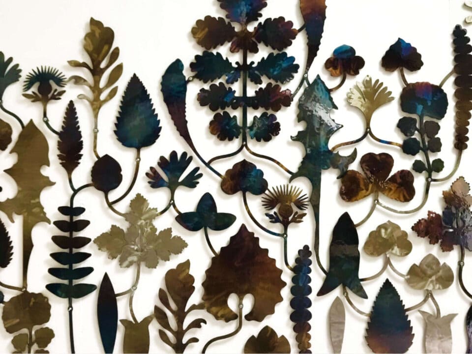 Les indomptables, 295x142cm, acier oxydé, 2021