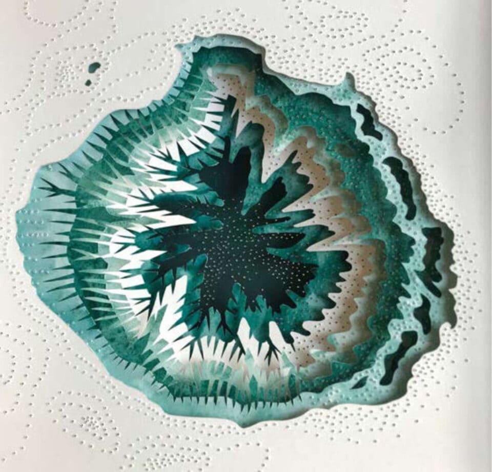 Mother Earth, Cartographies, 30 x 30 cm, papiers Moulin de Couzi, encres et pigments, 2021