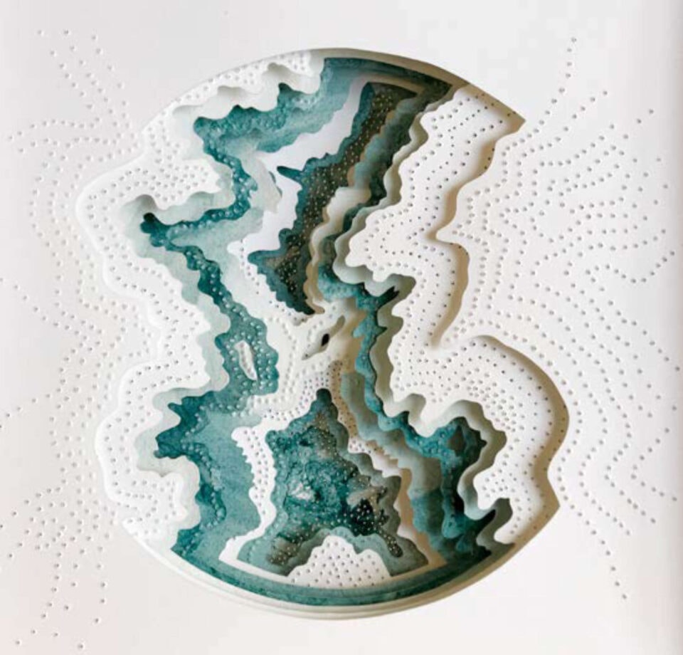 Mother Earth, Cartographies, 30 x 30 cm, papiers Moulin de Couzi, encres et pigments, 2021